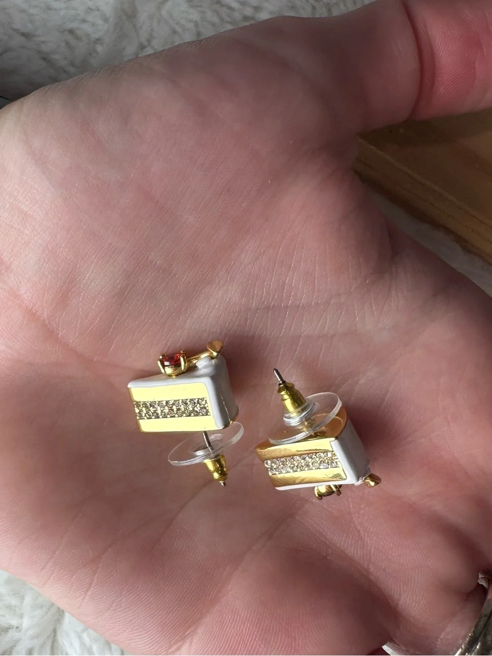 Kate Spade Pastry Shop Cake Crystal Stud Earrings